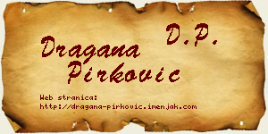Dragana Pirković vizit kartica